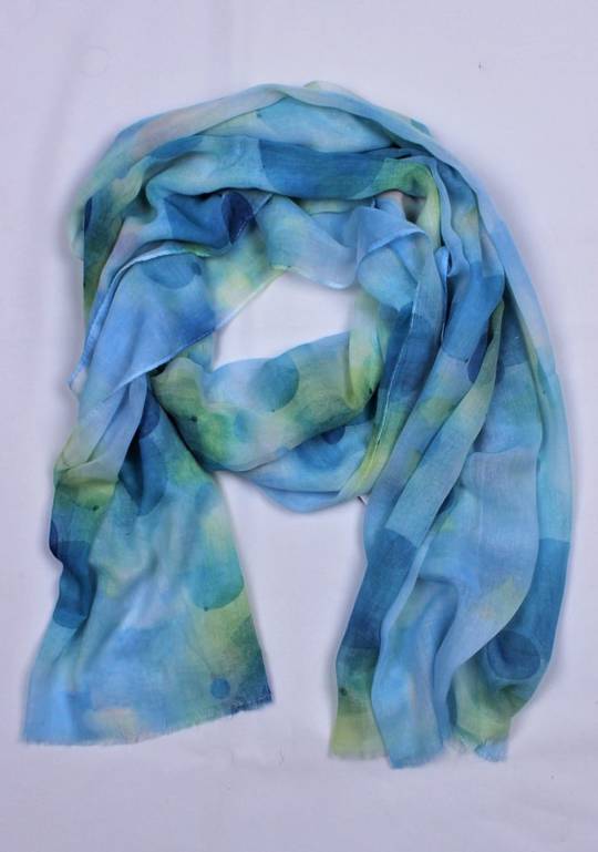 Alice & Lily printed scarf blue Style : SC/5004BLU
